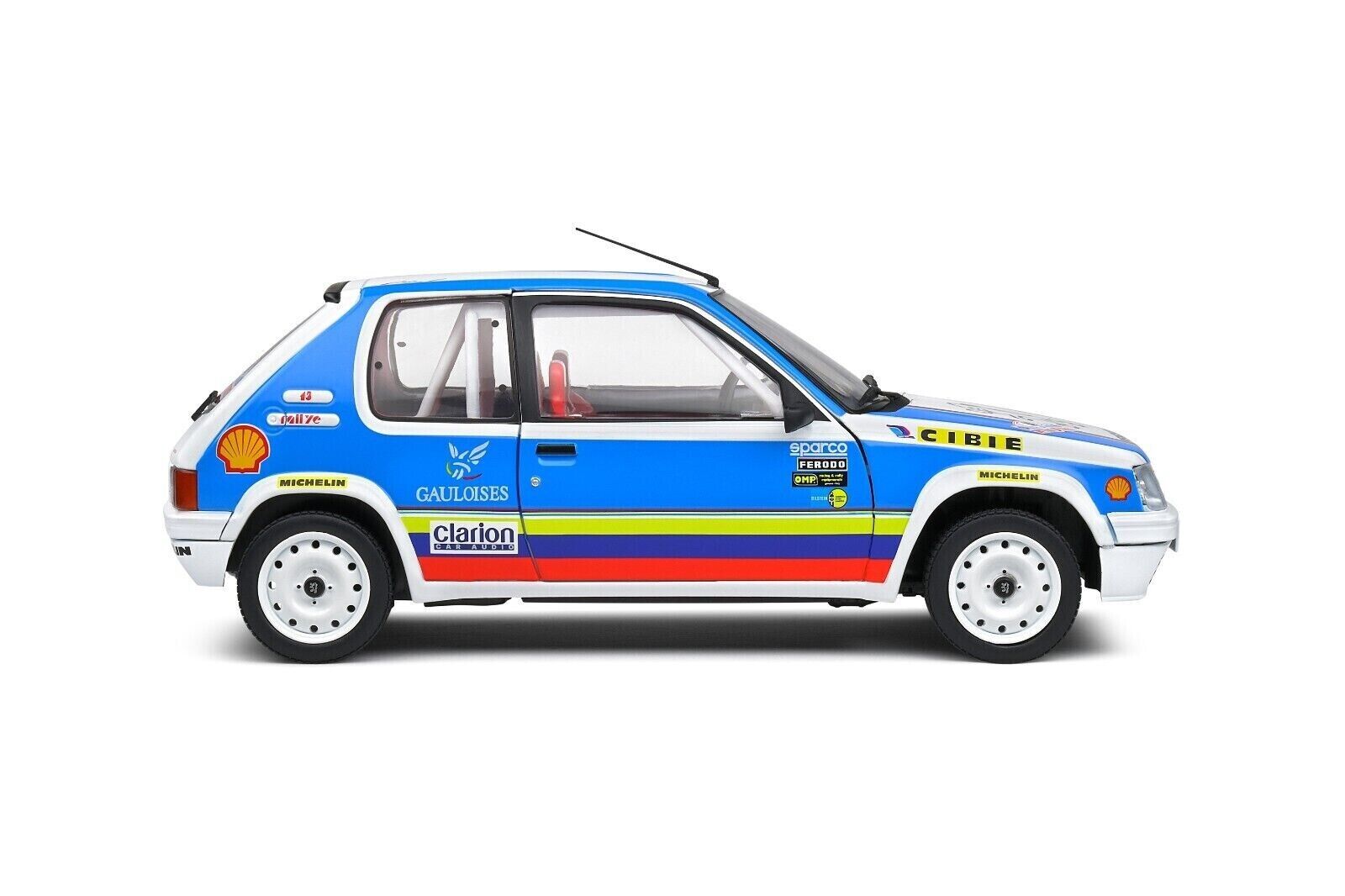 Solido 1:18 Diecast Model - Peugeot 205 Rallye 1.9L Shwab Collection 1990