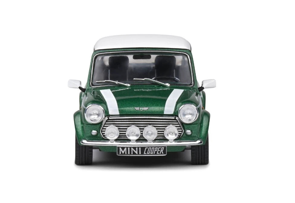 SOLIDO 1:43 Scale Diecast, 1994 Mini Cooper S 1.3 Sport Pack, British Racing Green - S4316601