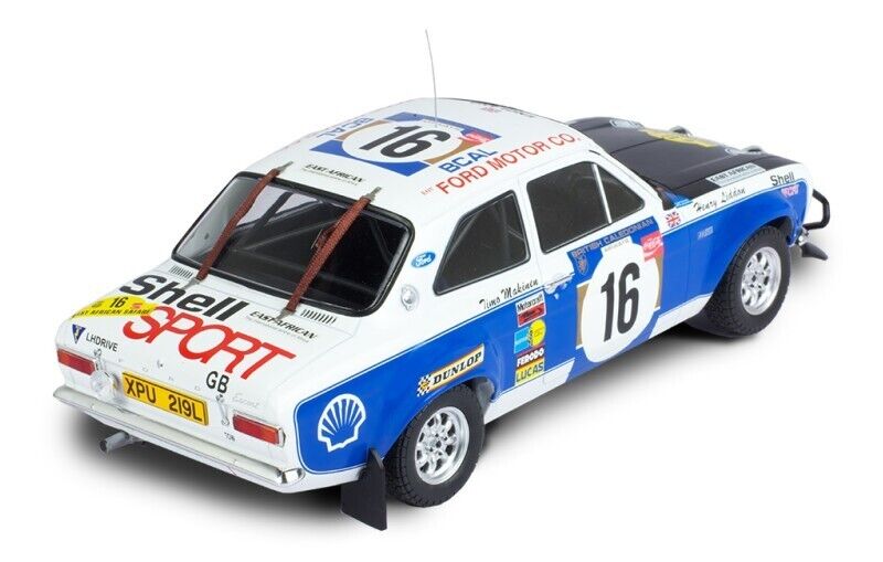 IXO 1:18 FORD ESCORT MK1 RS 1600 #16 T. MÄKINEN-H. LIDDON SAFARI RALLY 1973