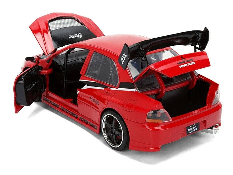 Jada Diecast - 1:18 Sean's Mitsubishi Lancer Evolution IX Fast & Furious - Red - 36208