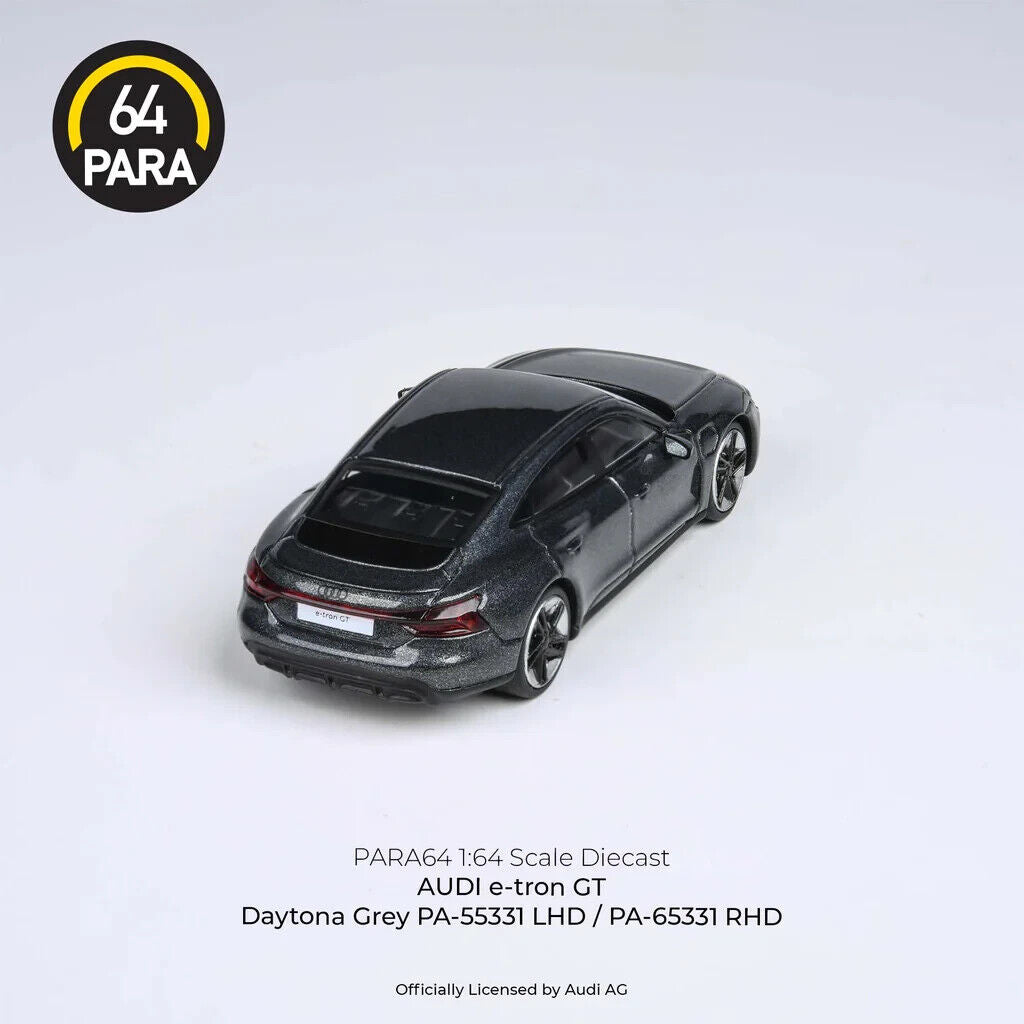 PARA64 1:64 Scale Diecast Model Car - Audi R5 r-tron GT in Daytona Grey - RHD