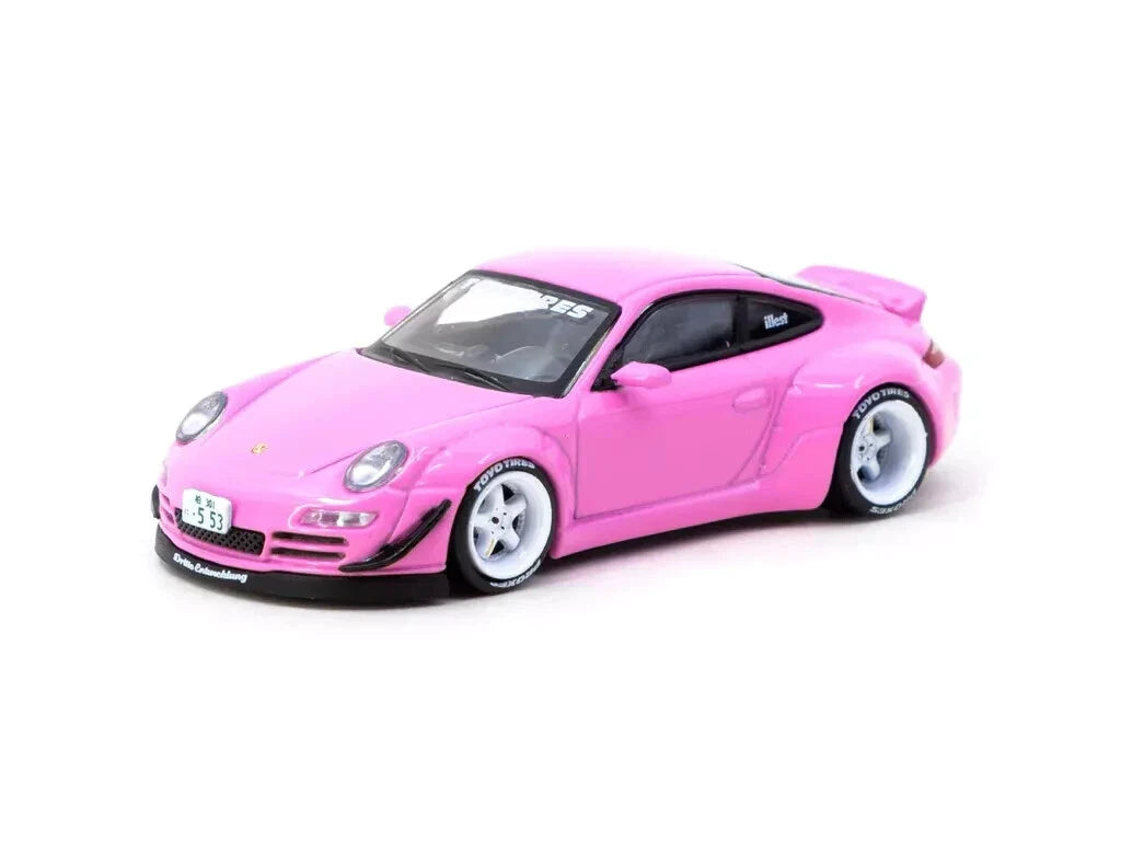 TARMAC WORKS 1:64 - Porsche 911 RWB 997, Toyo Tires,  Pink - T64-057-PN