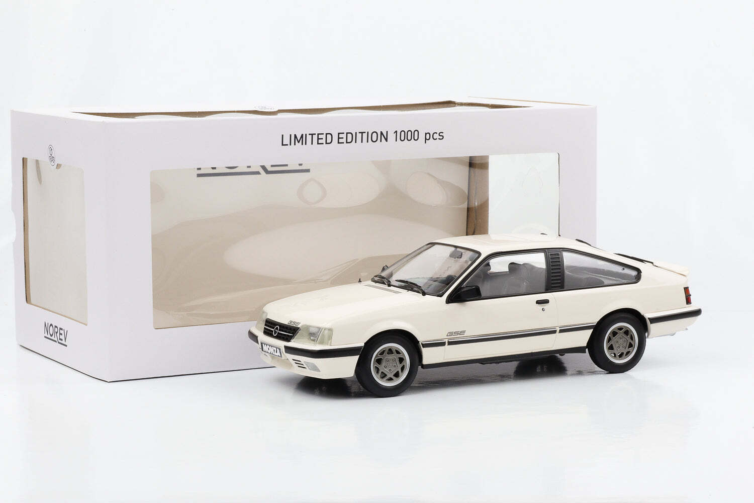 Norev 1:18 Scale Diecast - 1984 Opel Monza GSE - White - 183642