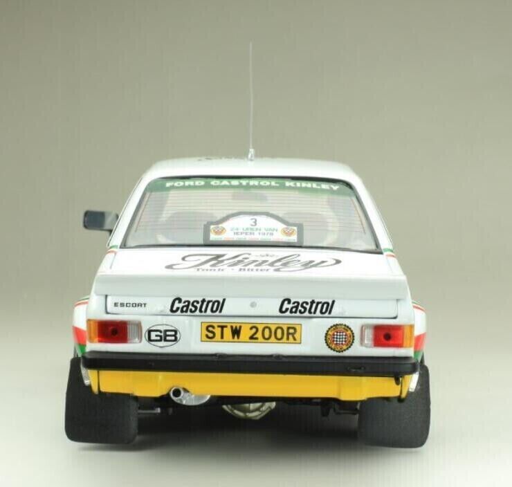 SUNSTAR 4664 1:18 Scale Ford Escort Mk2 RS1800 2nd Ypres 24hr Rally 1978 Kinley