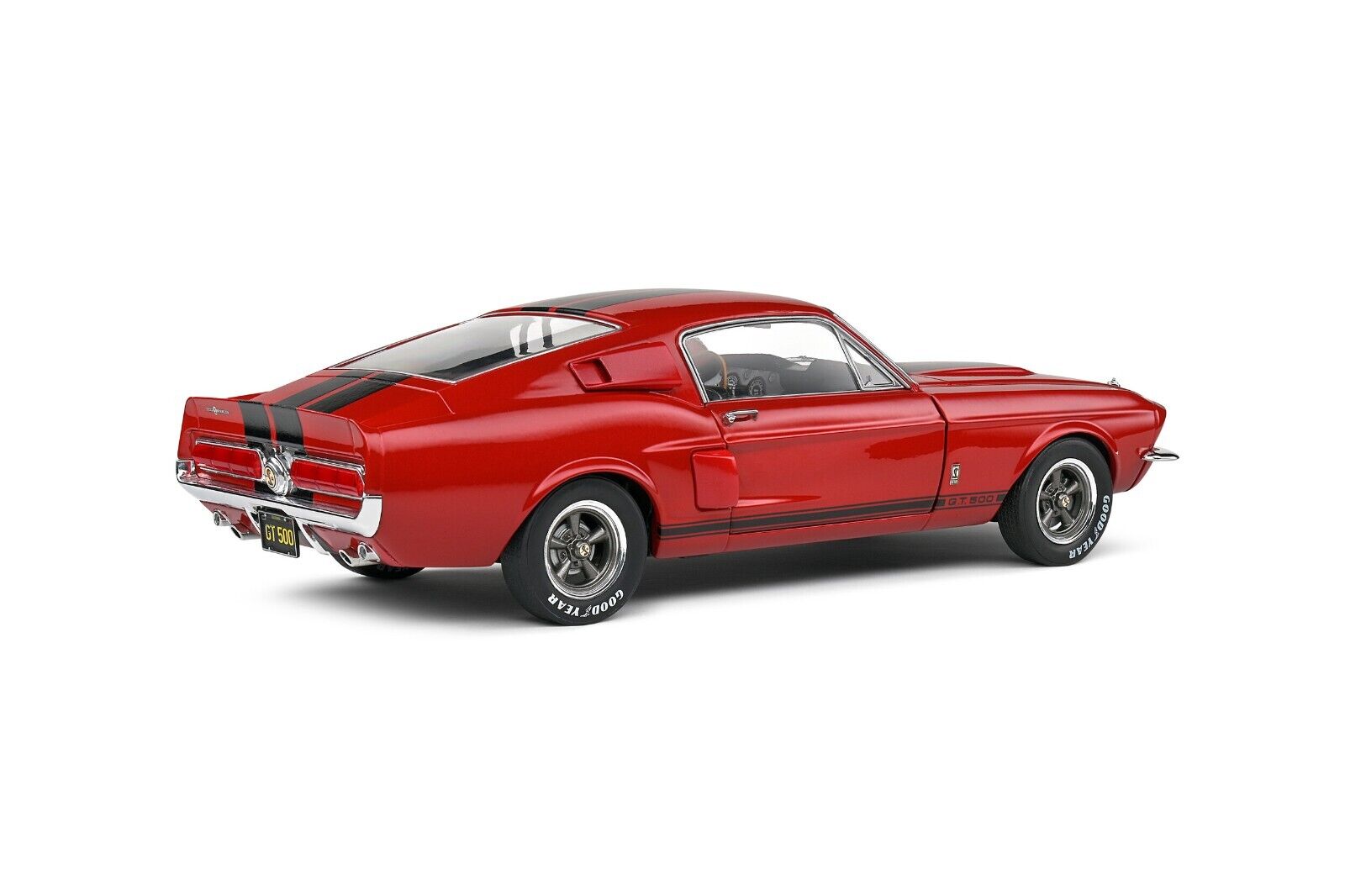 SOLIDO 1:18 Scale Diecast Model Car - 1967 Ford Shelby Mustang GT500 in Red