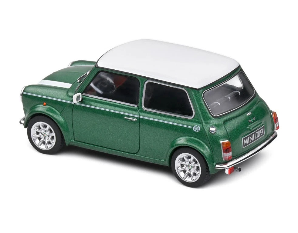 SOLIDO 1:43 Scale Diecast, 1994 Mini Cooper S 1.3 Sport Pack, British Racing Green - S4316601