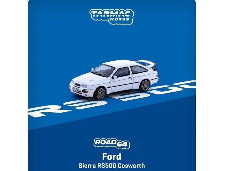 TARMAC WORKS 1:64 Scale Diecast Model Car FORD SIERRA RS500 COSWORTH - WHITE