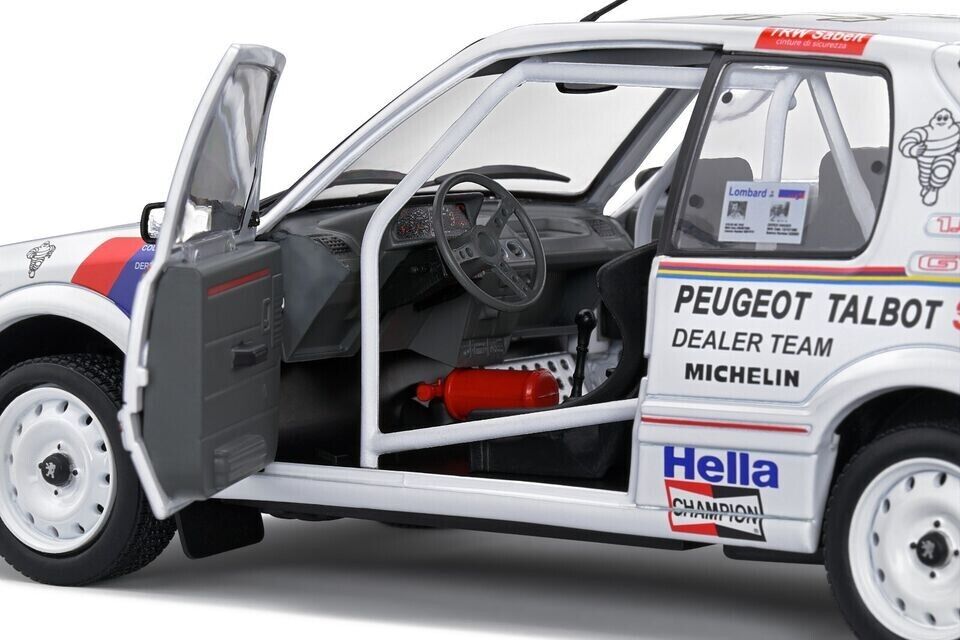 Solido 1:18 Diecast Model - Peugeot 205 GTi Lombard RAC Rally 1988 Colin McRae