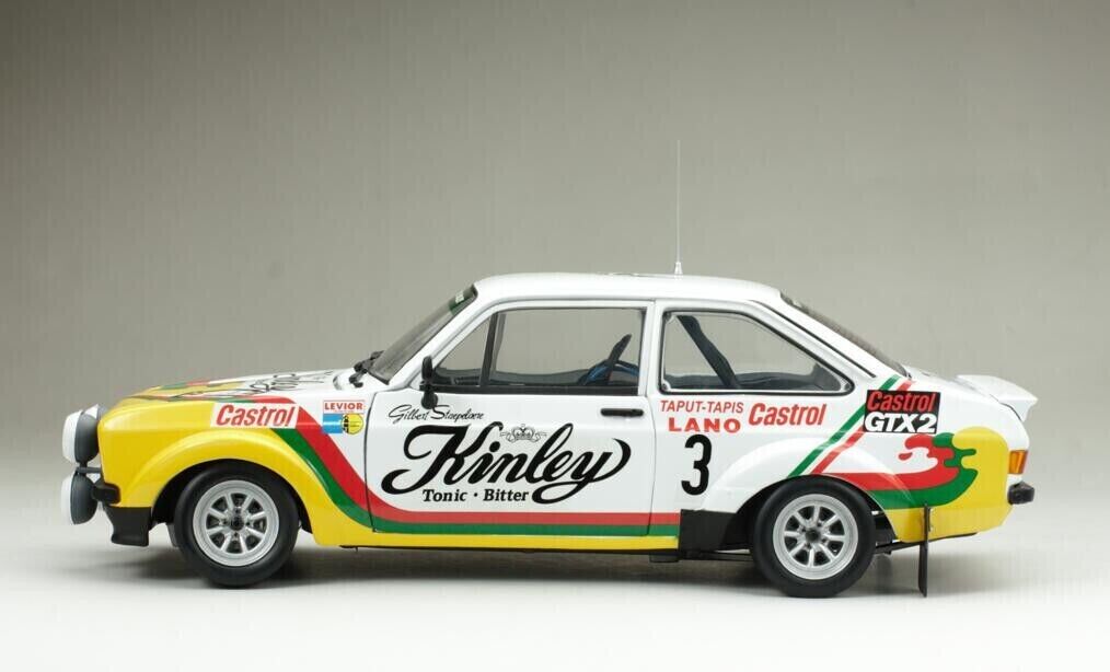 SUNSTAR 4664 1:18 Scale Ford Escort Mk2 RS1800 2nd Ypres 24hr Rally 1978 Kinley