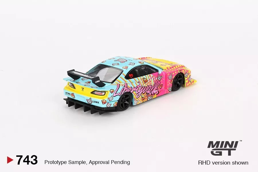 Mini GT 1:64 Diecast - Nissan Silvia (S15) LB-Super Silhouette, LBWK Kuma (RHD) - MGT00743-R