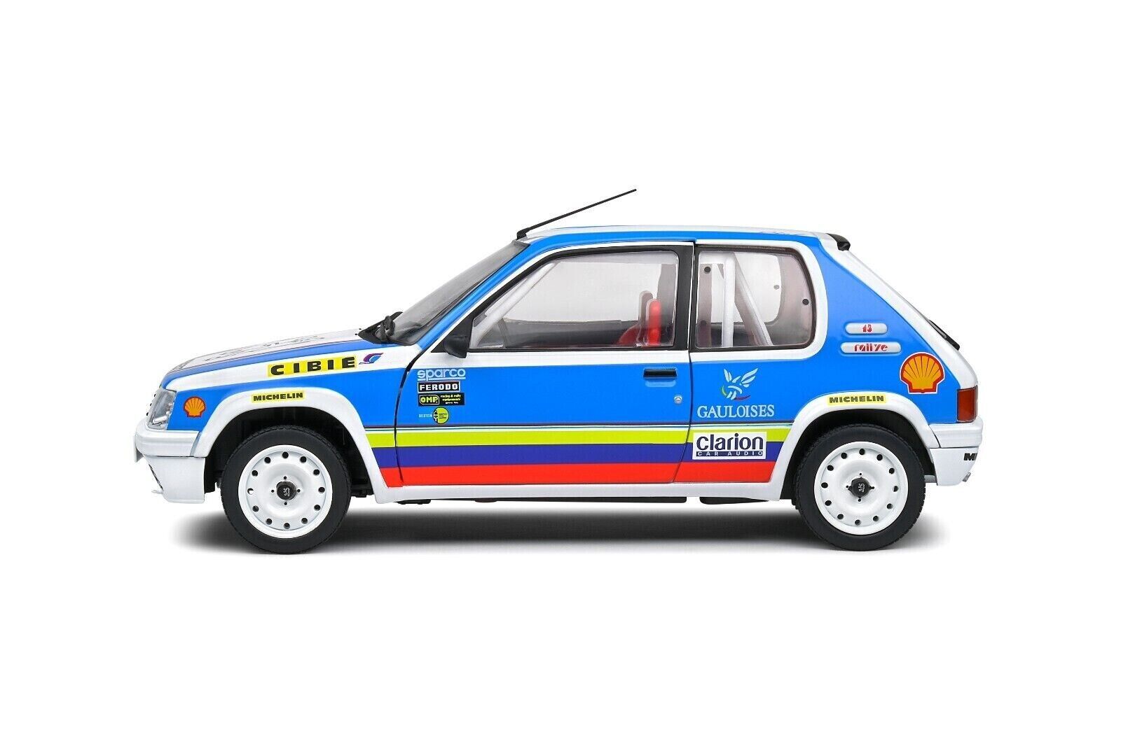 Solido 1:18 Diecast Model - Peugeot 205 Rallye 1.9L Shwab Collection 1990