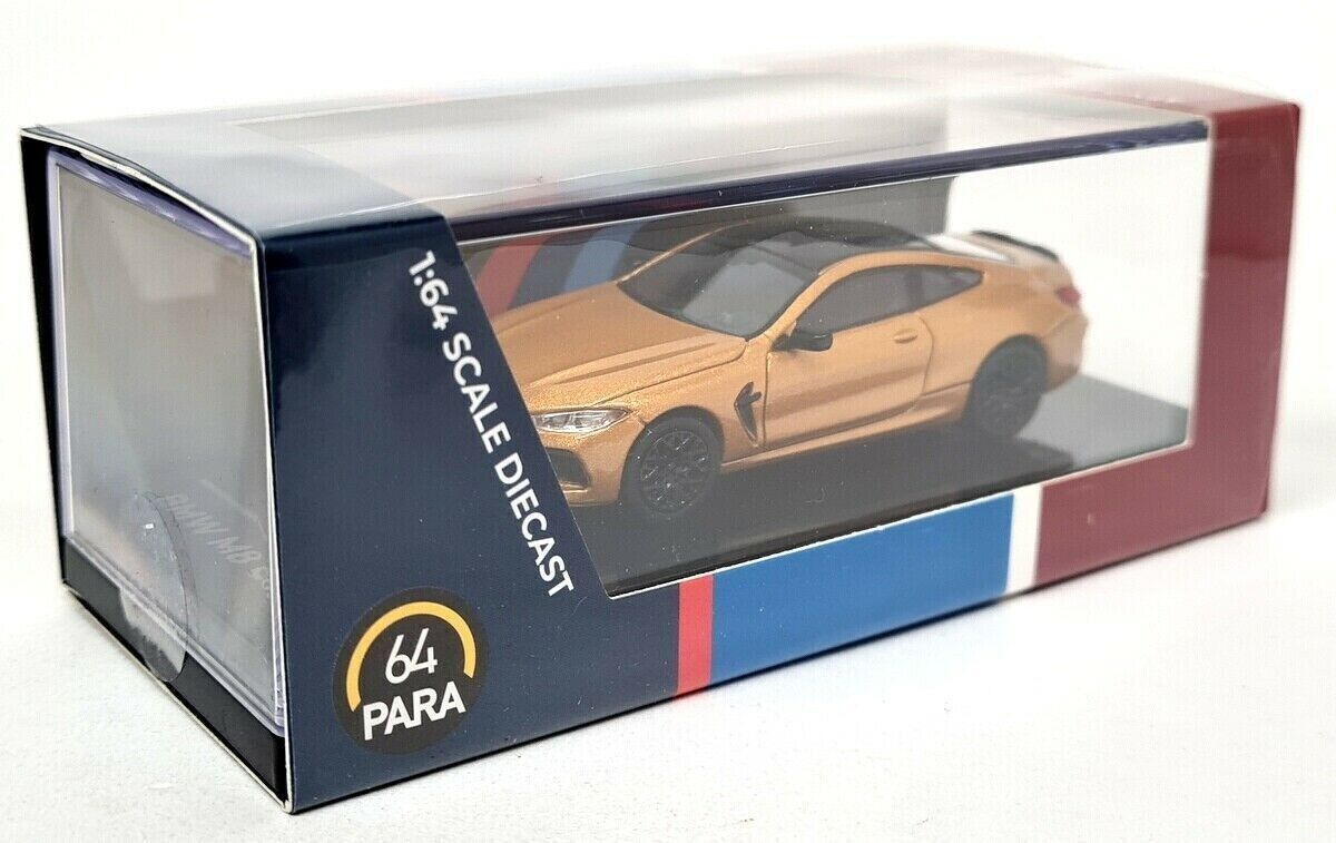 PARA64 1:64 Scale Diecast Model Car - BMW M8 Coupe in Ceylon Gold - LHD