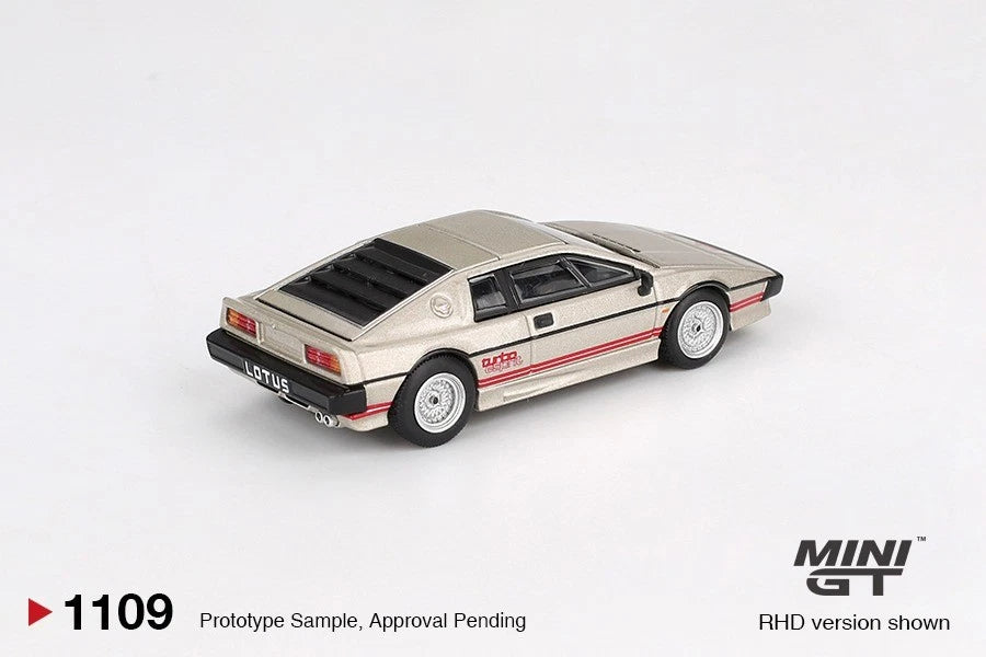 Mini GT 1:64 Lotus Esprit Turbo, Metallic Silver, RHD - MGT01109-R