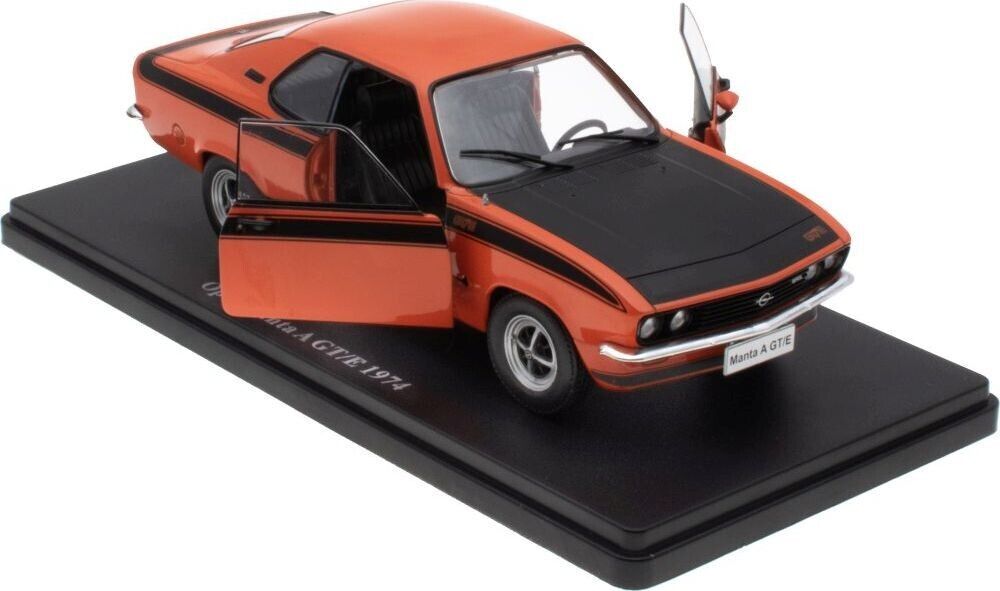 MAG 1:24 Scale Diecast Car - 1974 Opel Manta A GT/E in Orange/Black