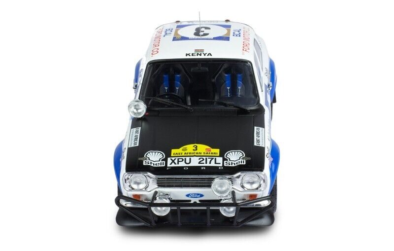 IXO 1:18 FORD ESCORT MK1 RS 1600 #3 V. PRESTON JR.-B. SMITH SAFARI RALLY 1973