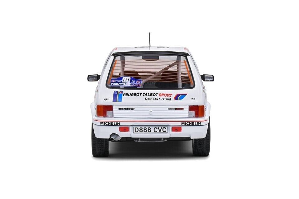 Solido 1:18 Diecast Model - Peugeot 205 GTi Lombard RAC Rally 1988 Colin McRae