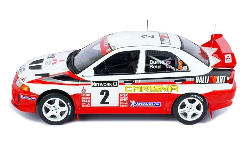 IXO 1:18 Mitsubishi Lancer RS Evolution V #2 R.Burns-R.Reid WINNER RAC Rally 1998