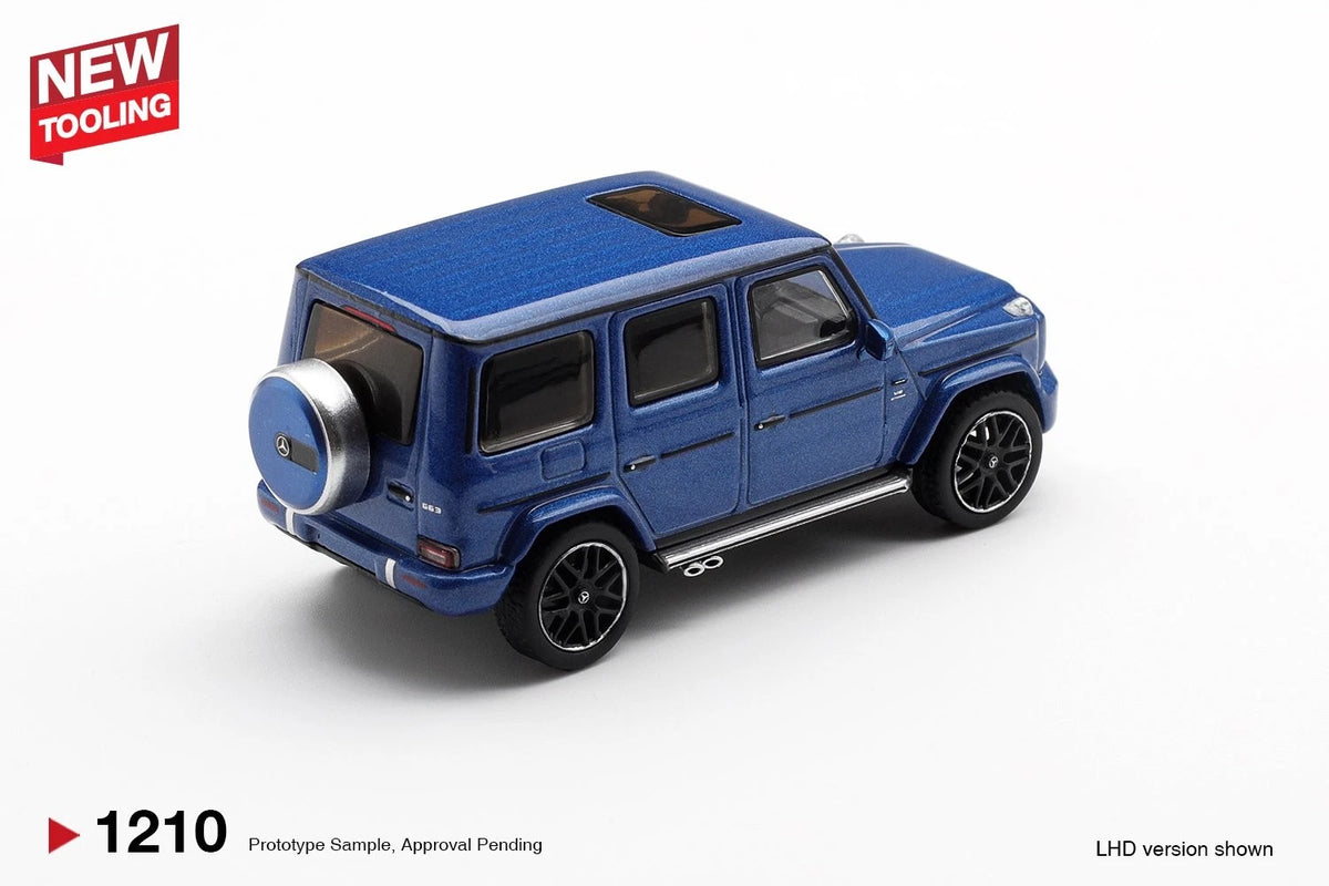 Mini GT 1:64 Diecast - Mercedes-AMG G 63, Dark Blue Metallic, RHD - MGT01210-R