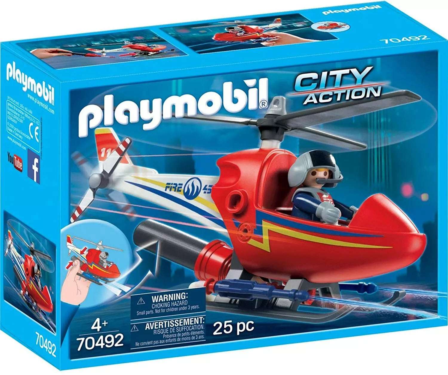 Playmobil City Action Helicopter - 70492