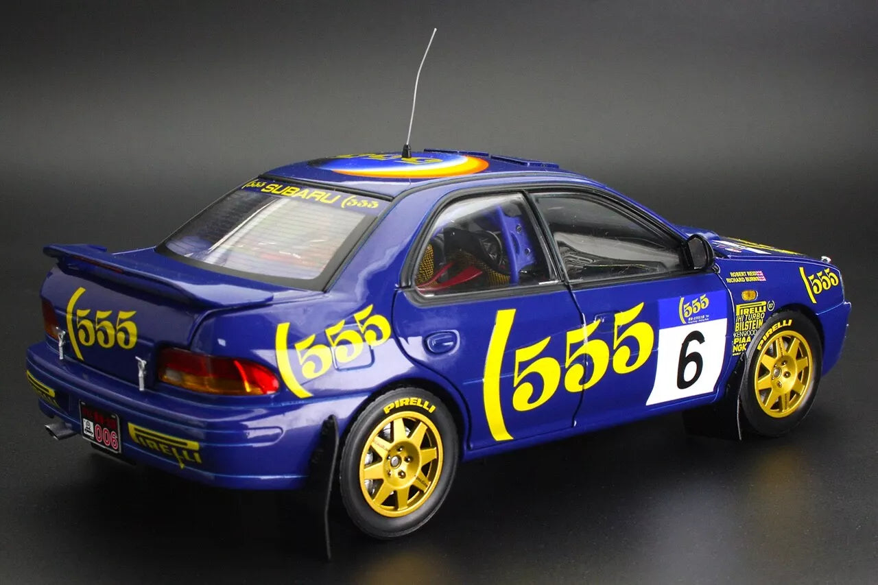 Sunstar 1:18 - Subaru Impreza 555 #6 R. Burns / R.Reid - 2nd 555 Hong Kong Beijing Rally 1994