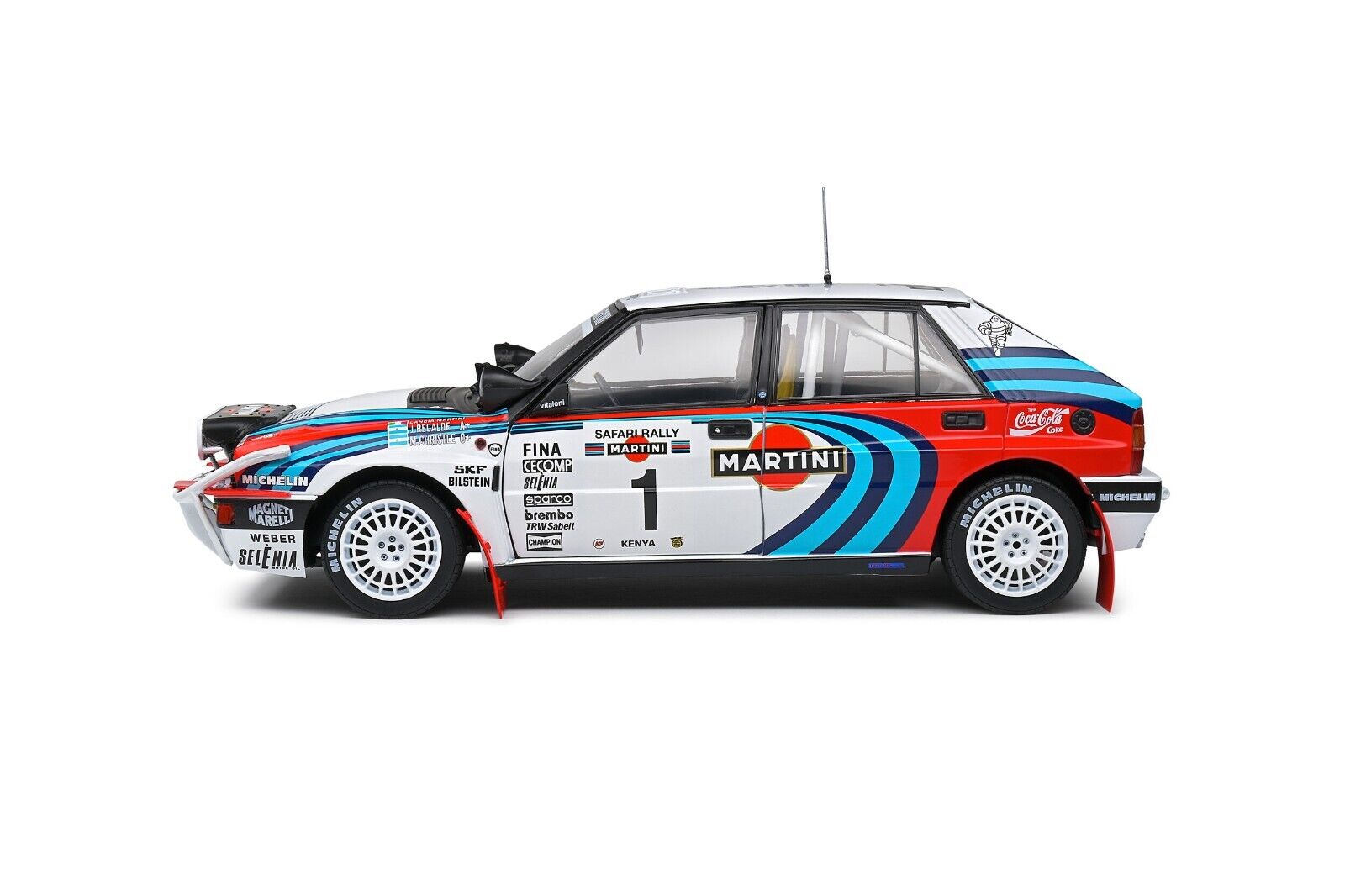 SOLIDO 1:18 Scale Diecast Model, Lancia Delta HF Integrale SAFARI RALLYE KENYA