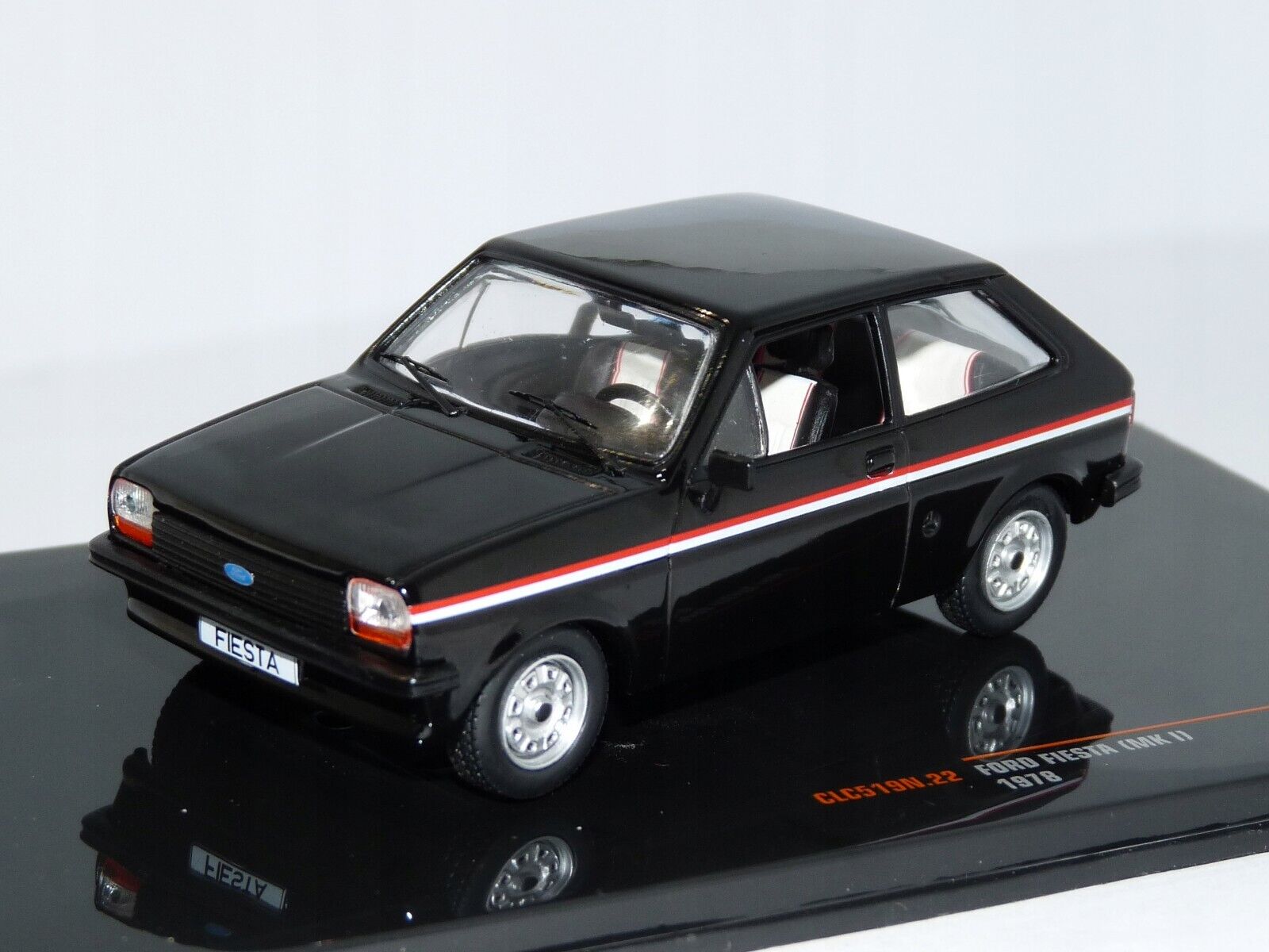 IXO 1:43 Scale Diecast Model Car - 1978 Ford Fiesta Mk1 Avus in Black