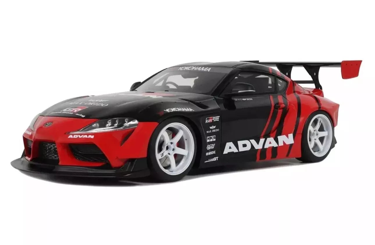 GT Spirit 1:18 Scale Resin Model Car - 2020 Toyota Supra GR Advan, Black - GT889