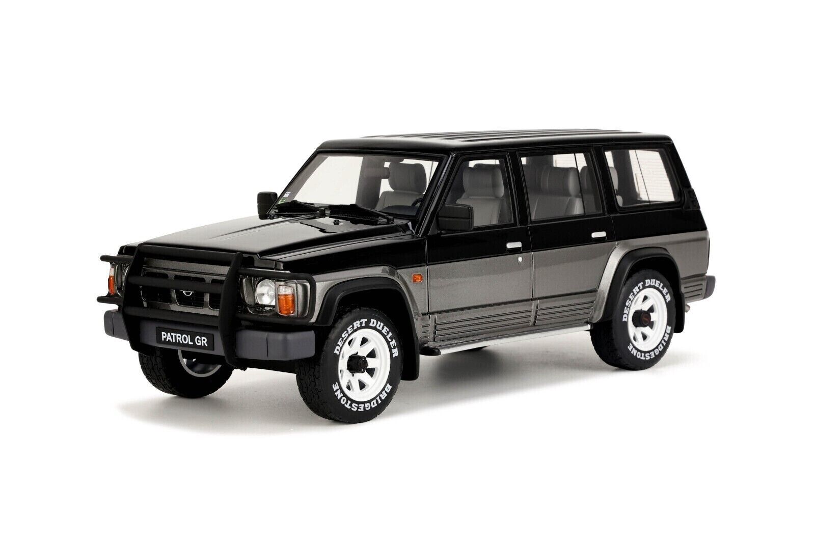 OTTO 1:18 Scale Resin Model Car -  1992 Nissan Patrol GR Y60  - Black/Grey (OT993)