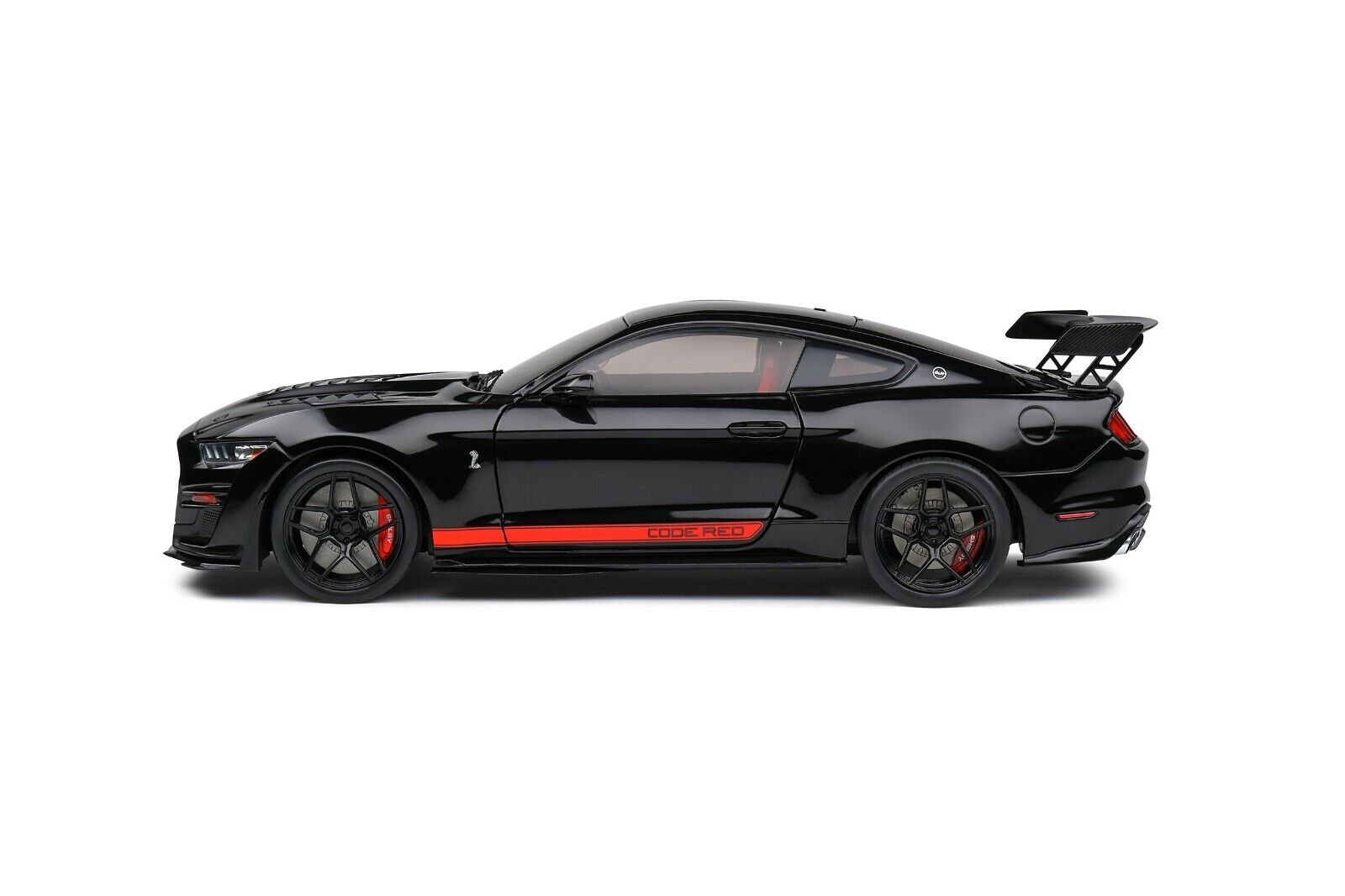 SOLIDO 1:18 Scale Diecast Car 2022 Ford Shelby Mustang GT500 CODE RED - Black