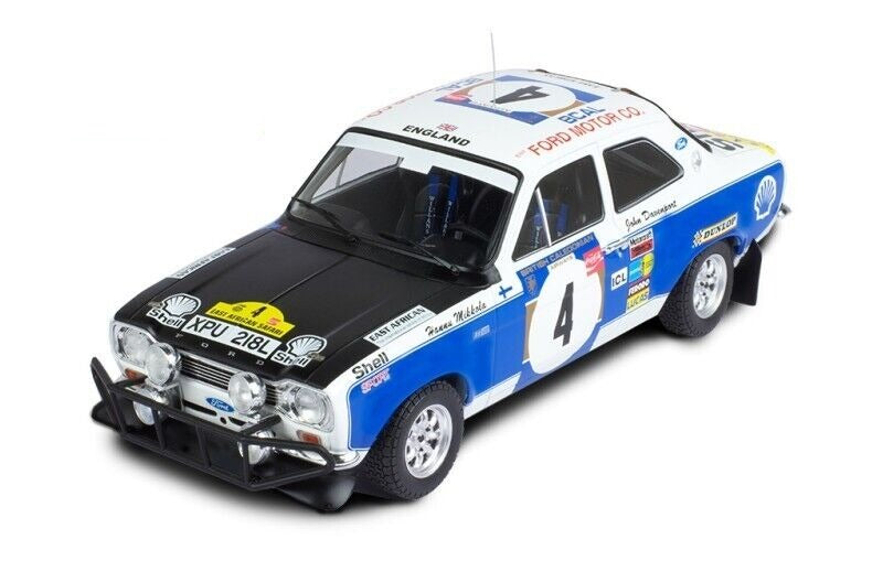 IXO 1:18 FORD ESCORT MK1 RS 1600 #4 H. MIKKOLA-J. DAVENPORT SAFARI RALLY 1973