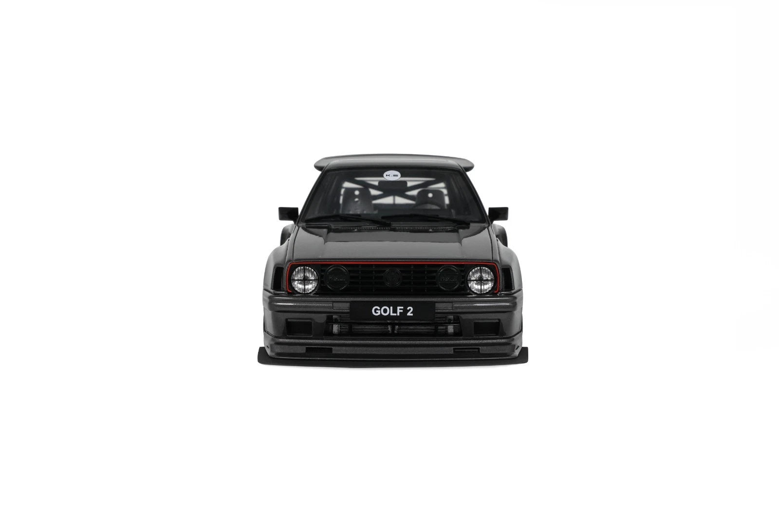OTTO 1:18 Scale Resin Model Car - 2021 VW VOLKSWAGEN GOLF II GTI  BY KHYZYL SALEEM, ASCOT GREY METALLIC - OT476