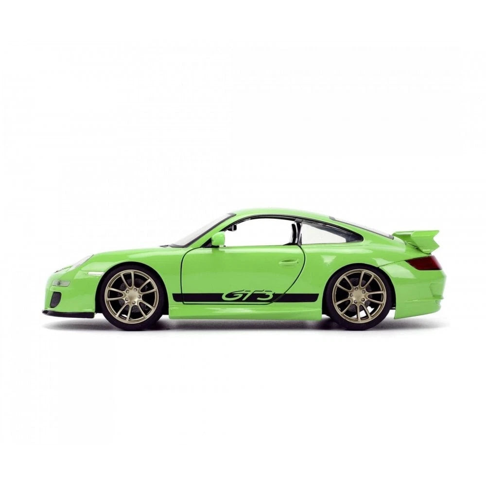 JADA 1:24 Diecast - 2007 Porsche 911 GTS (997) - Fast & Furious 10, Green  - 34919