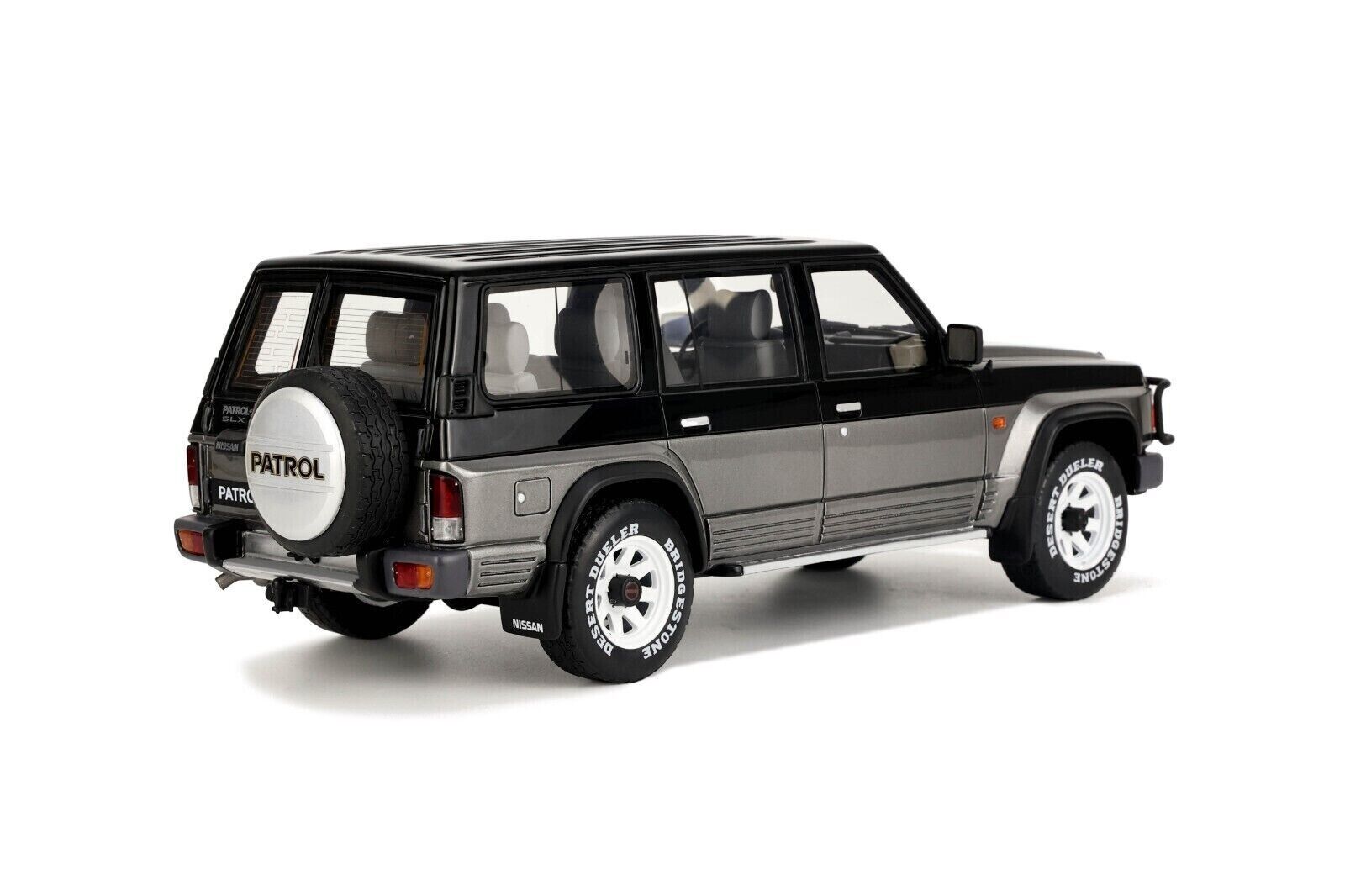 OTTO 1:18 Scale Resin Model Car -  1992 Nissan Patrol GR Y60  - Black/Grey (OT993)