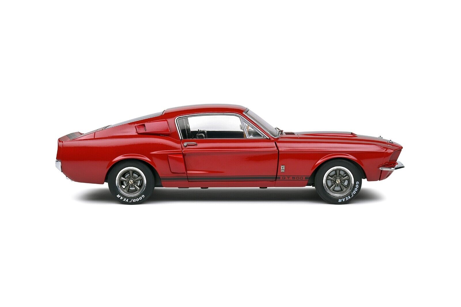 SOLIDO 1:18 Scale Diecast Model Car - 1967 Ford Shelby Mustang GT500 in Red