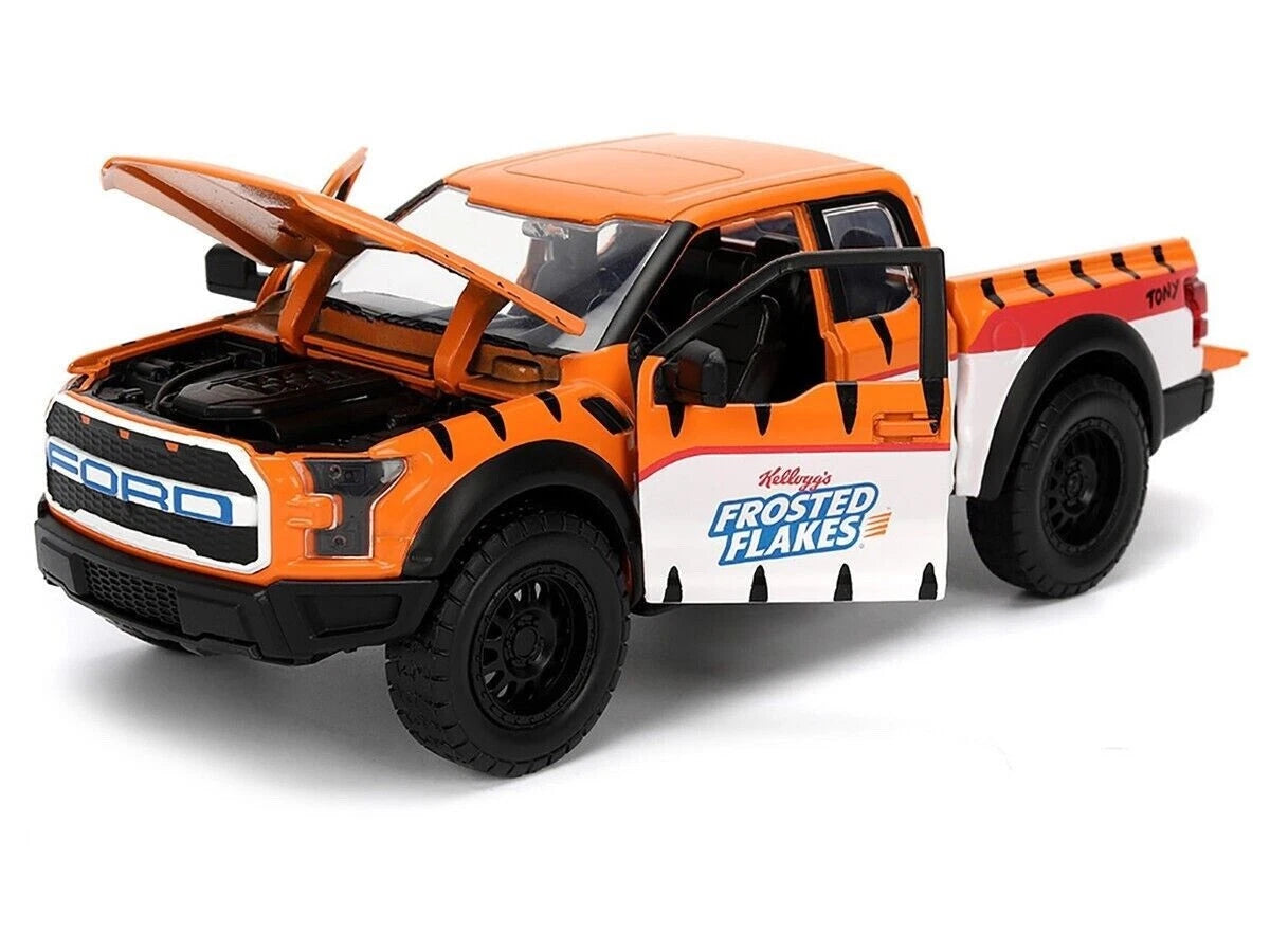 Jada 1:24 Scale - 2017 FORD F-150 RAPTOR & TONY THE TIGER FIGURE "FROSTED FLAKES" - 35470