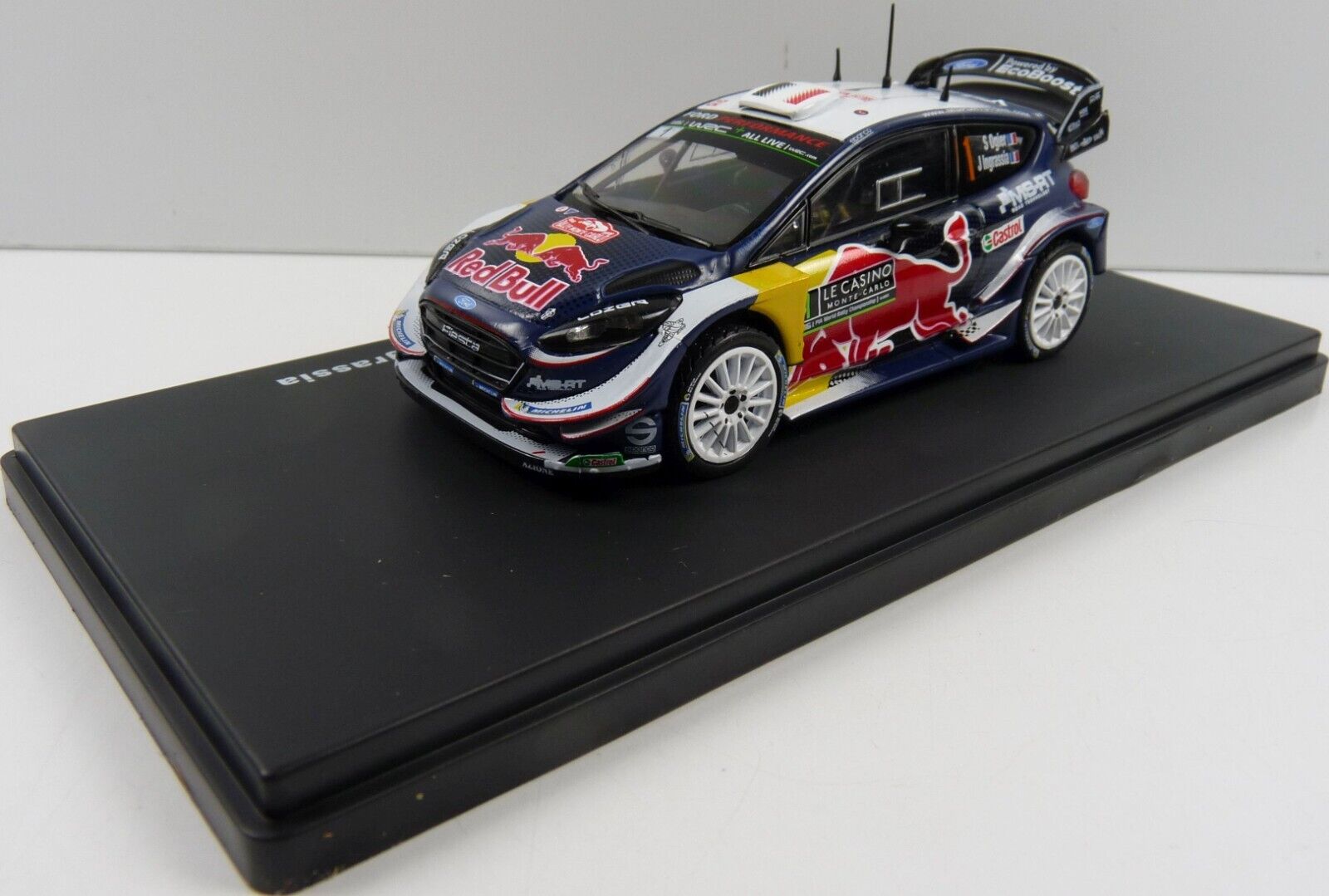 MAG 1:43 Scale Diecast Model Car Ford Fiesta 2018 Ogier #1 Monte Carlo Rally