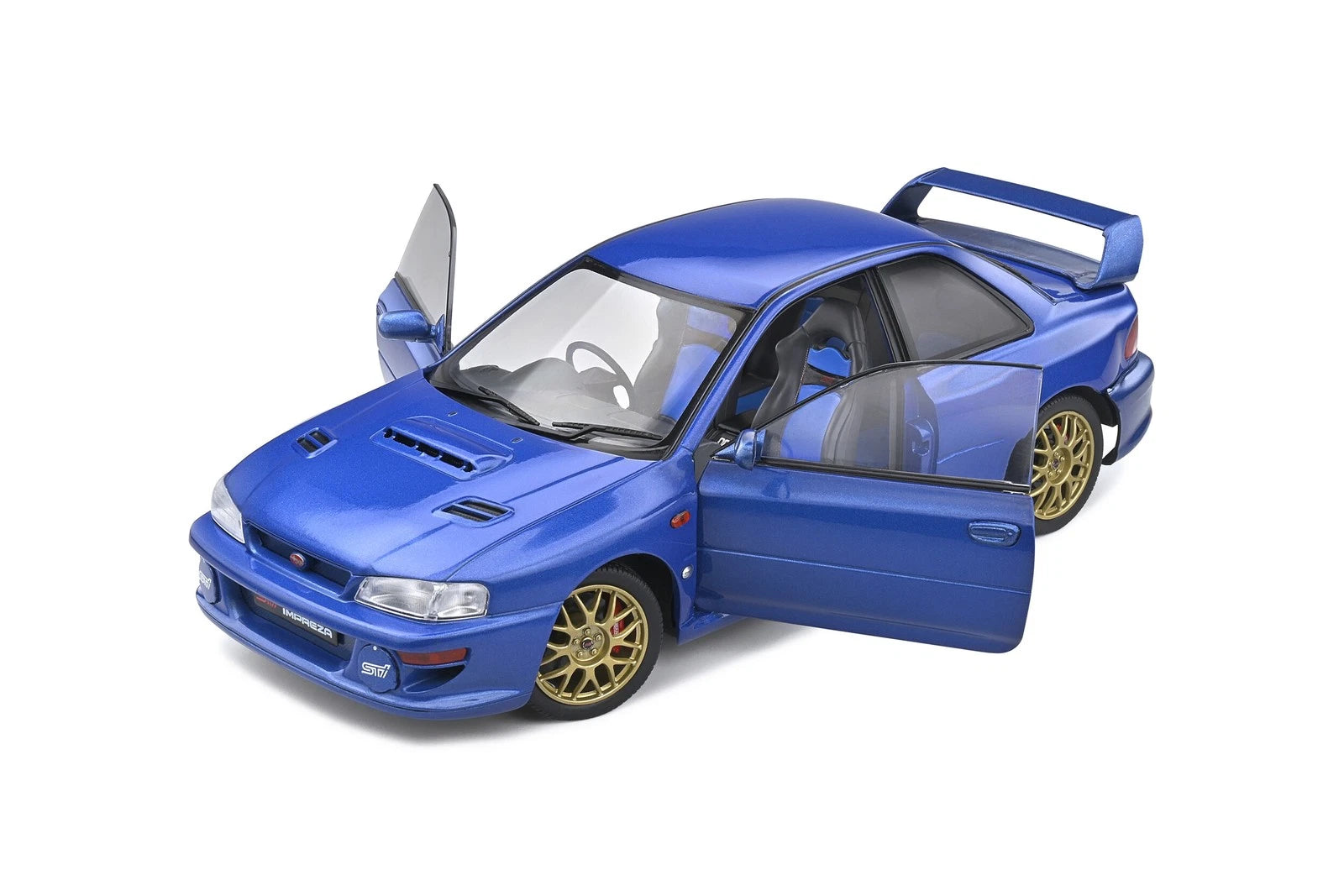 Solido 1:18 Diecast - 1998 Subaru Impreza 22B, Blue - S1807401
