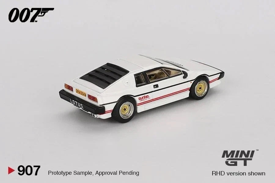Mini GT 1:64 Lotus Esprit Turbo James Bond 007 For Your Eyes Only, English RHD - BLISTER PACKAGING - MGT00907-007E