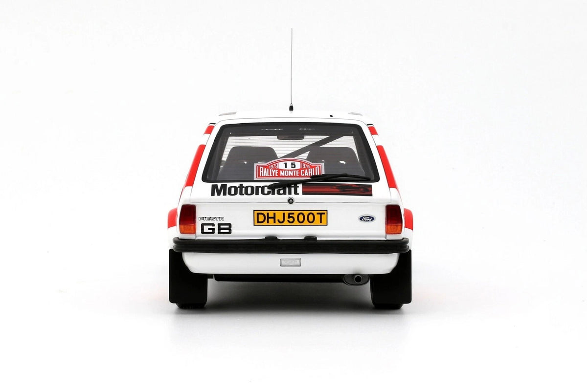 OTTO 1:18 Scale Resin  – FORD FIESTA 1600 GR.2 #15 R.CLARK / RALLYE MONTE CARLO 1979, White  - OT1271