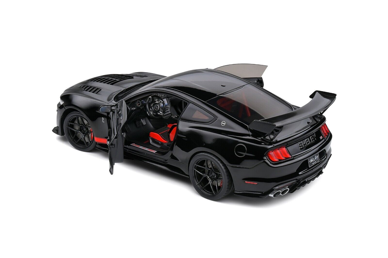 SOLIDO 1:18 Scale Diecast Car 2022 Ford Shelby Mustang GT500 CODE RED - Black