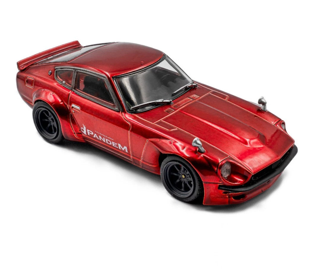 SOLIDO 1:43 Scale - 1973 Datsun Pandem 240Z Rocket Bunny, Mirror Red - S4316302