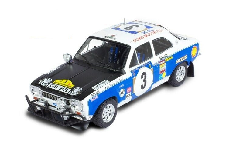 IXO 1:18 FORD ESCORT MK1 RS 1600 #3 V. PRESTON JR.-B. SMITH SAFARI RALLY 1973