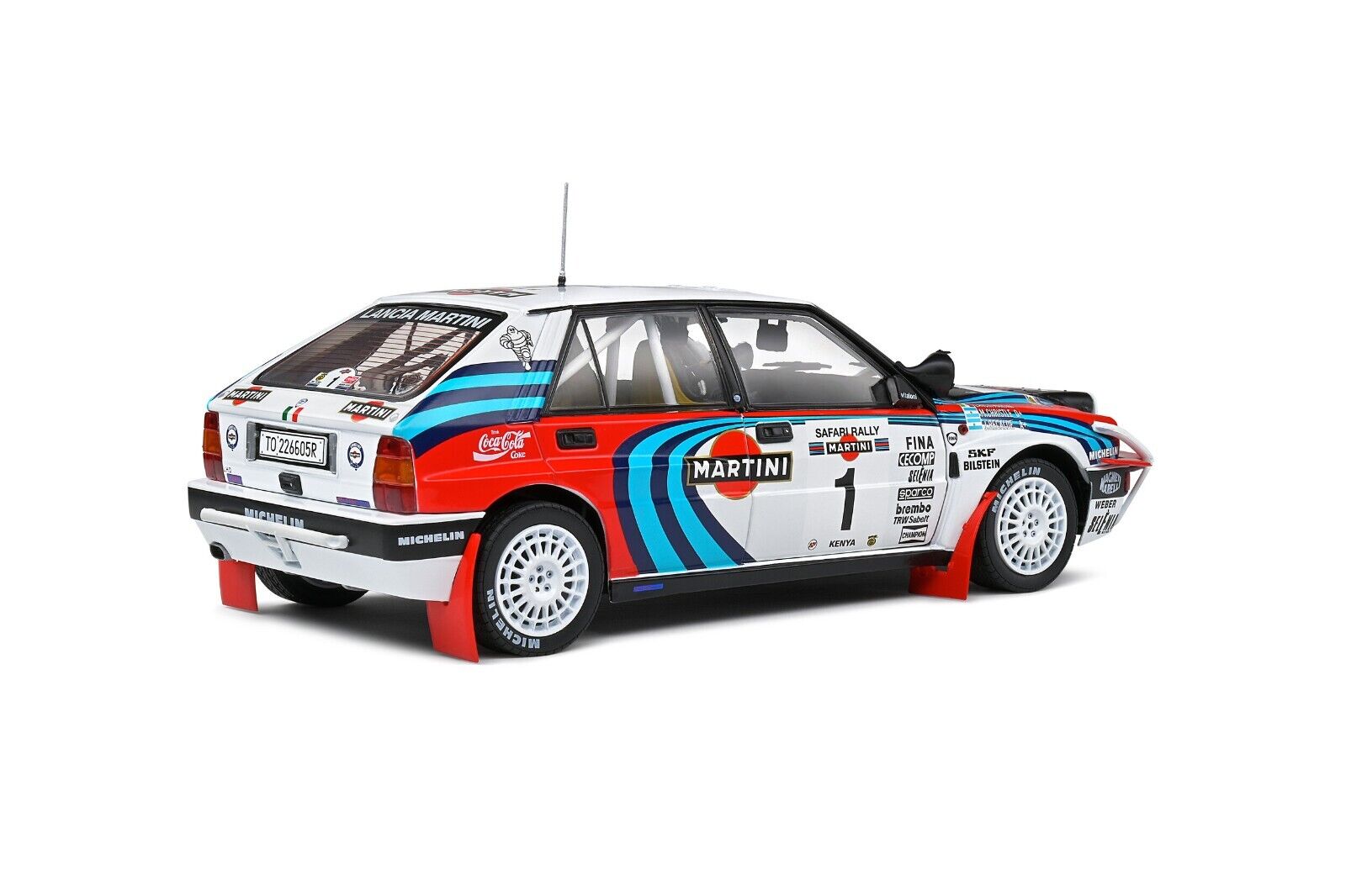 SOLIDO 1:18 Scale Diecast Model, Lancia Delta HF Integrale SAFARI RALLYE KENYA