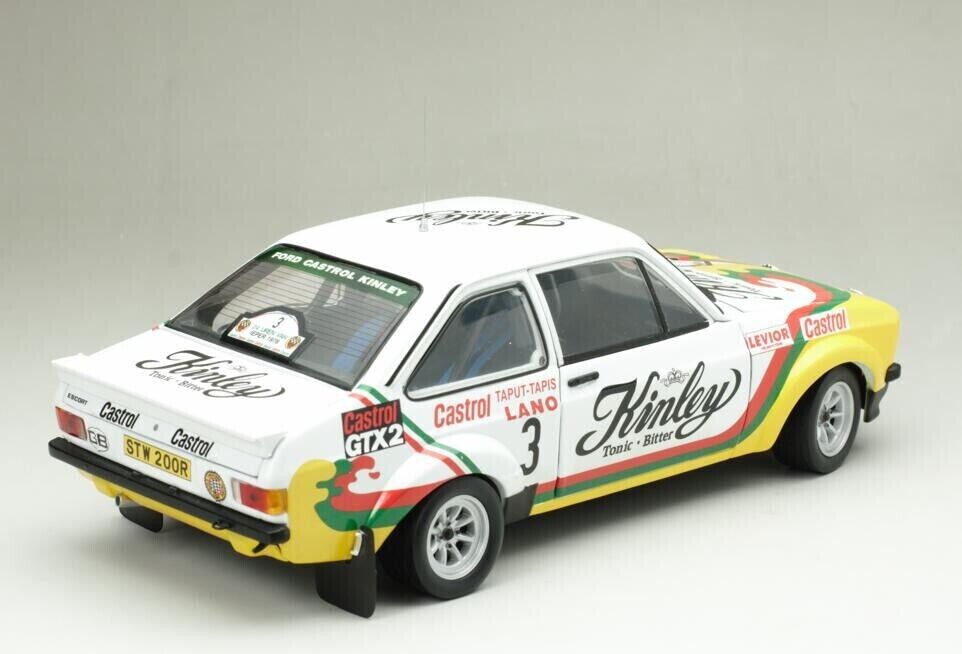 SUNSTAR 4664 1:18 Scale Ford Escort Mk2 RS1800 2nd Ypres 24hr Rally 1978 Kinley