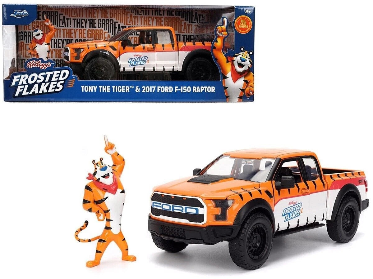 Jada 1:24 Scale - 2017 FORD F-150 RAPTOR & TONY THE TIGER FIGURE "FROSTED FLAKES" - 35470