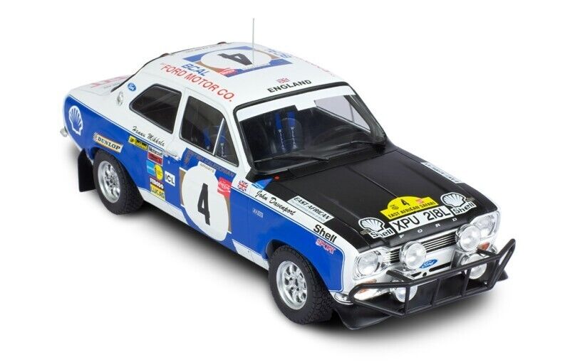 IXO 1:18 FORD ESCORT MK1 RS 1600 #4 H. MIKKOLA-J. DAVENPORT SAFARI RALLY 1973