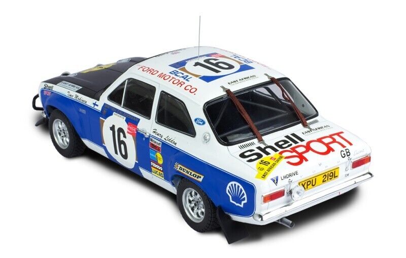 IXO 1:18 FORD ESCORT MK1 RS 1600 #16 T. MÄKINEN-H. LIDDON SAFARI RALLY 1973