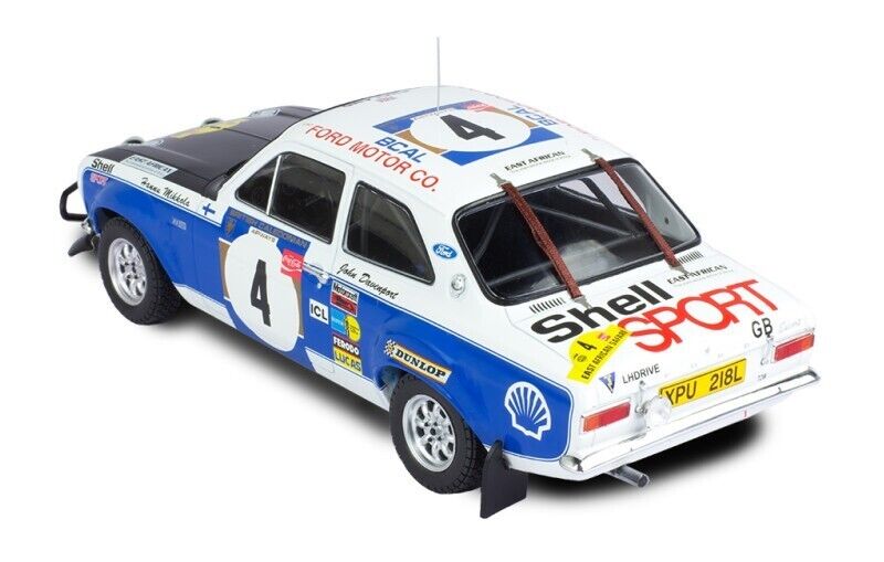 IXO 1:18 FORD ESCORT MK1 RS 1600 #4 H. MIKKOLA-J. DAVENPORT SAFARI RALLY 1973