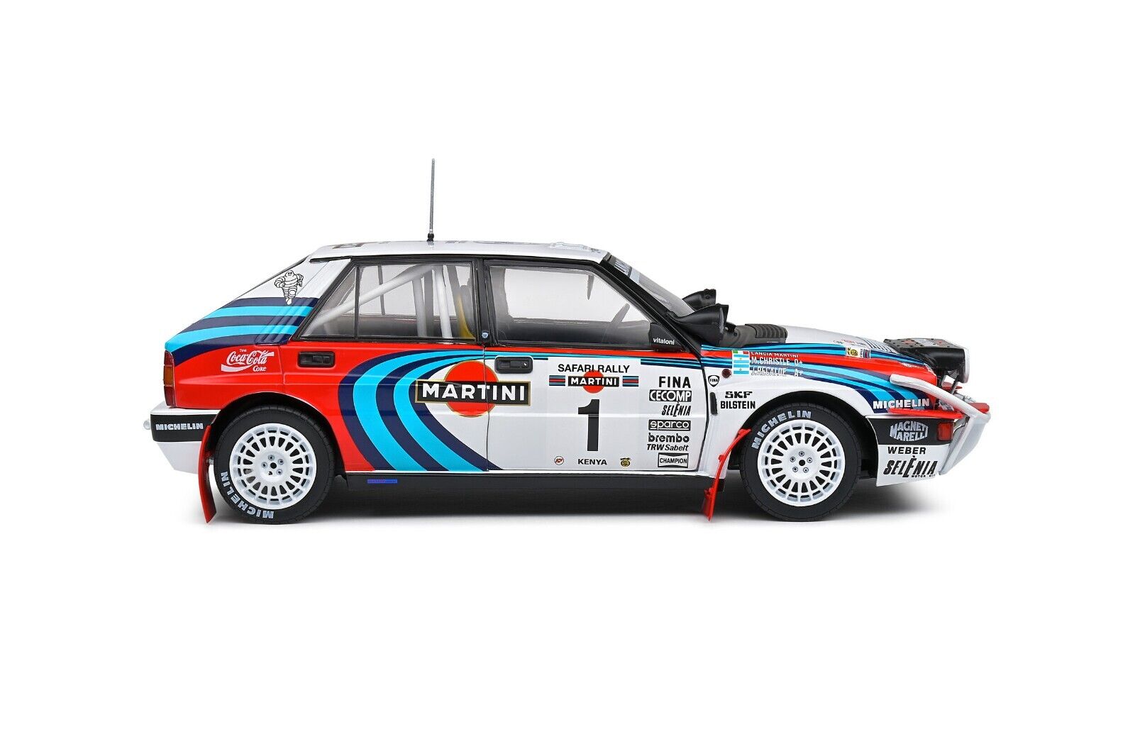 SOLIDO 1:18 Scale Diecast Model, Lancia Delta HF Integrale SAFARI RALLYE KENYA