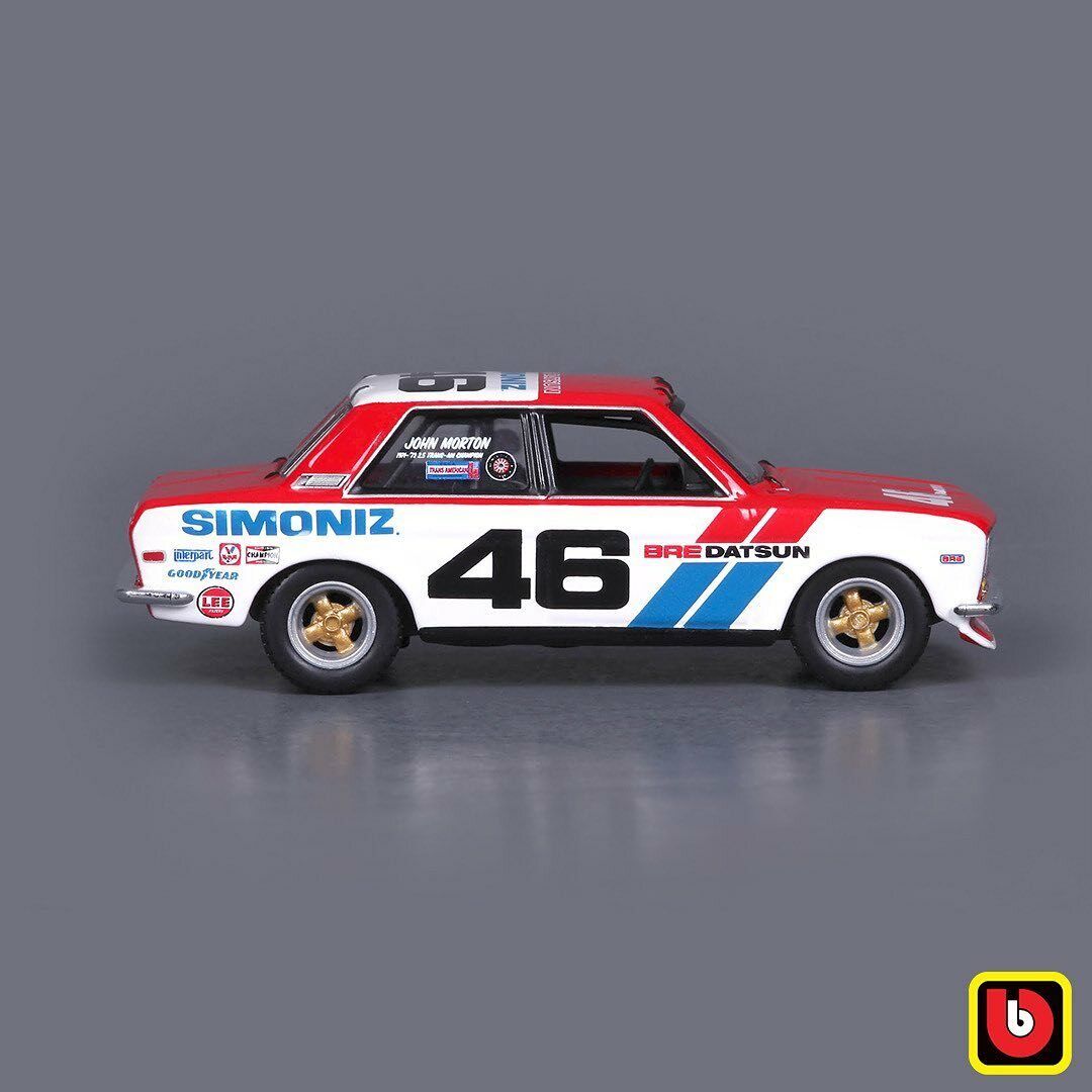 Bburago 1971 DATSUN 510 BRE 1:43 SCALE DIECAST MODEL CLASSIC RALLY CAR